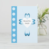 Blessé Baptême Invitations (Debout devant)