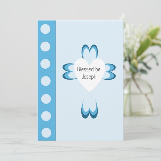 Blessé Baptême Invitations (Debout devant)