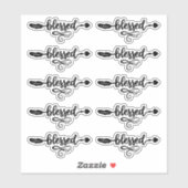 Blessé Boho Hearts Arrow Stickers (Feuille)