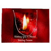 Blessé Chandle flamme Rouge Foil Sac cadeau (Dos)