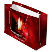 Blessé Chandle flamme Rouge Foil Sac cadeau (Devant Angle)