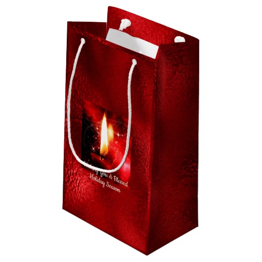 Blessé Chandle flamme Rouge Foil Vacances Sac cade (Dos Angle)