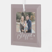 Blessé Coeur Editable Couleur Ornement de Noël (Avant gauche)