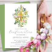 Blessé Début Confirmation Invitation