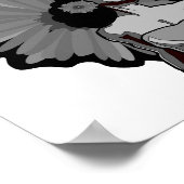 Blessé Enfant Noir/Blanc Impression (Coin)