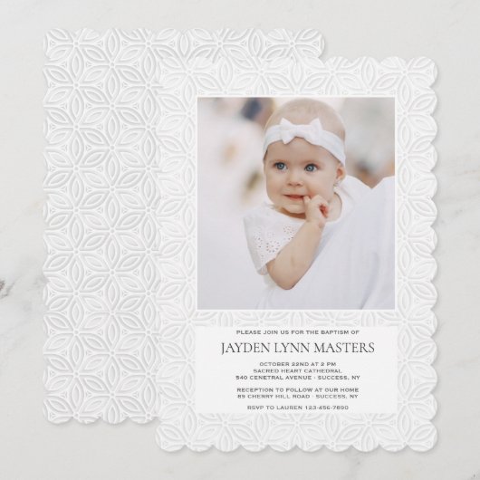 Blessé Photo Invitation (Devant / Derrière)