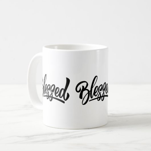 Blessé tasse de café blanc (Devant gauche)