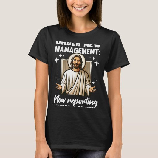 Blessed Baptism Religious Christian Under New Mana T-shirt (Voorkant)