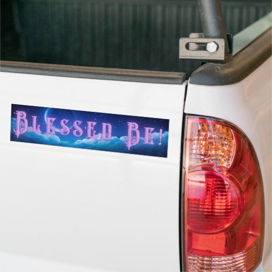 Blessed Be Bumper Sticker avec logo (Sur camion)