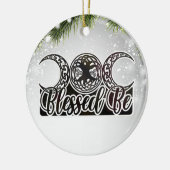 Blessed Be Celtic Tree of Life Pagan Witch Keramisch Ornament (Links)