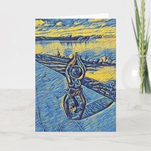 Blessed be Goddess in de rivier Feestdagen Kaart (Voorkant)