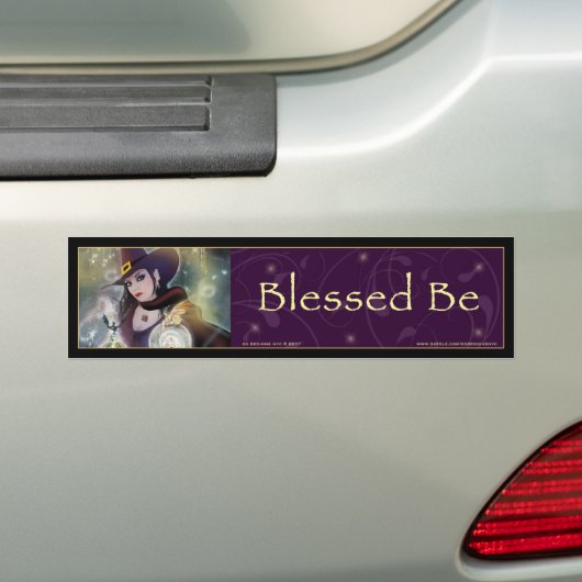 Blessed Be - heks Bumpersticker (Op auto)