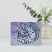 Blessed Be Moon Goddess Briefkaart (Staand voorkant)