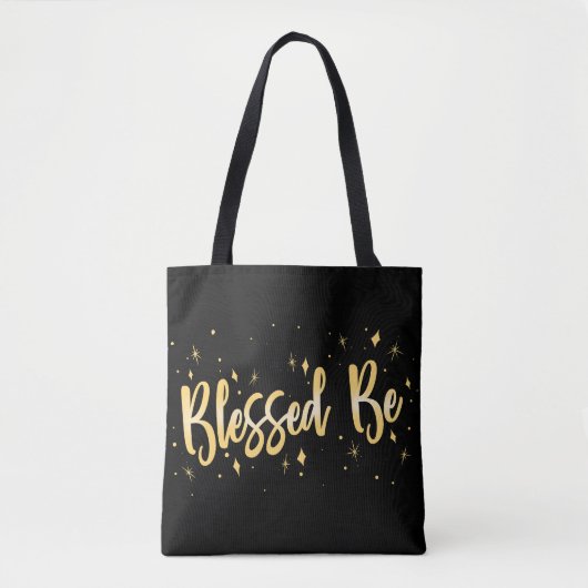 Blessed Be - Pagan Wiccan Witch Canvas tas (Voorkant)