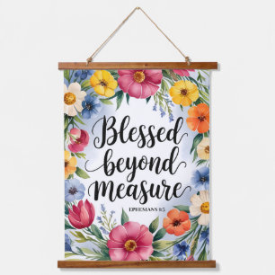 Blessed Beyond Measure Christelijke vrouwen muur Hangend Wandkleed