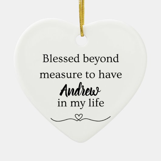 Blessed Beyond Measure Ornament (Voorkant)