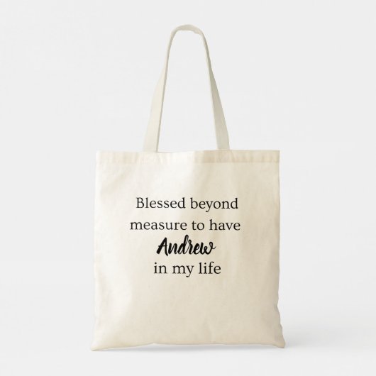 Blessed Beyond Measure Tote Bag (Achterkant)