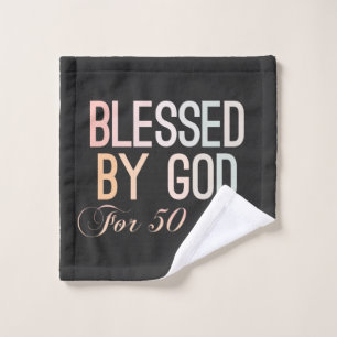 Blessed by God for 50 years, 50th birthday design