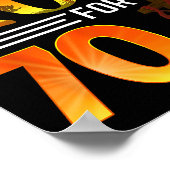 Blessed By God For 70 Years Old Gift 70th Birthday Poster (Hoek)