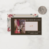 Blessed by love - wedding Invitation  (Devant/Arrière en situation)