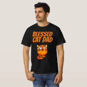 BLESSED CAT DAD GINGER T-SHIRT (Devant entier)