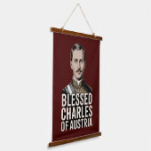 Blessed Charles of Austria Catholic Empire Hangend Wandkleed (Gebogen)