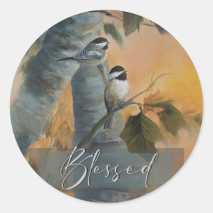 Blessed Chickadee autocollant