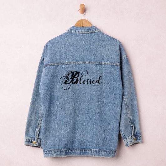 Blessed Denim Jacket (Noir) (Hangar)