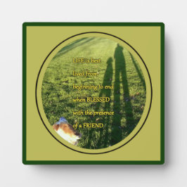 Blessed Dog Friendship Fotoplaat