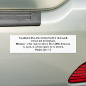 Blessed en vrij! bumpersticker (Op auto)
