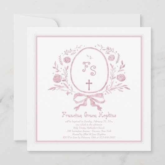 Blessed Event Invitation (Devant)