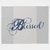 Blessed! Fleece Blanket (Voorkant (Horizontaal))