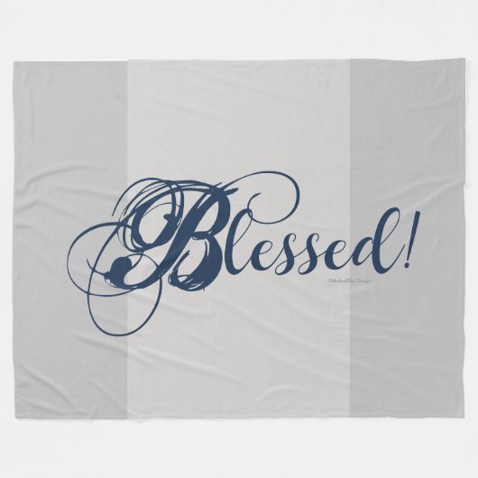 Blessed! Fleece Blanket (Voorkant (Horizontaal))