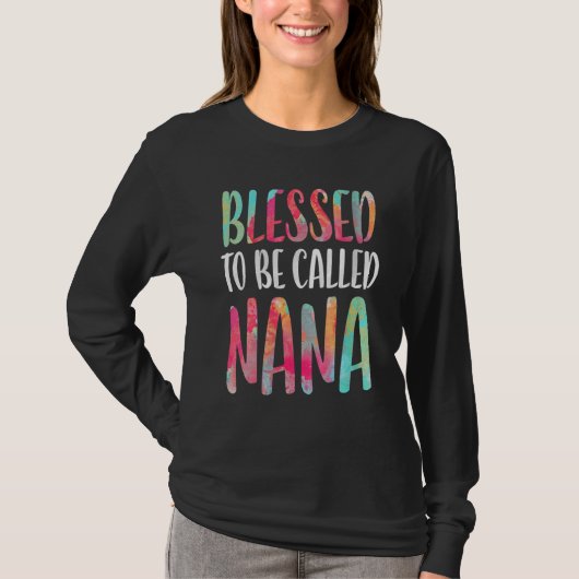 Blessed genaamd Nana Moederdag T-shirt (Voorkant)
