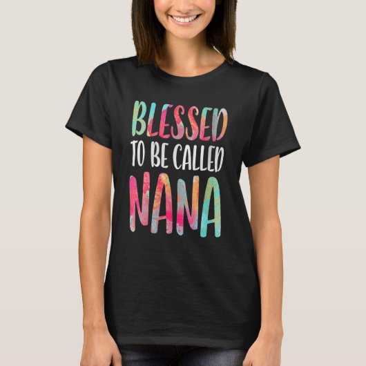 Blessed genaamd Nana Moederdag T-shirt (Voorkant)
