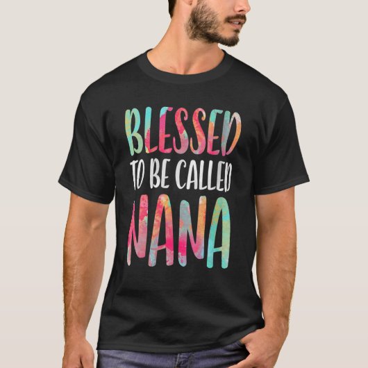 Blessed genaamd Nana Moederdag T-shirt (Voorkant)
