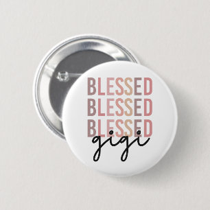 Blessed Gigi Gifts for Gigi Grandma Ronde Button 5,7 Cm