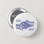 Blessed Going&Coming Eng Ronde Button 5,7 Cm (Voorkant /achterkant)