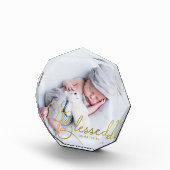 "Blessed" Gold Foil-effect op maat Fotoblokken (Rechts)