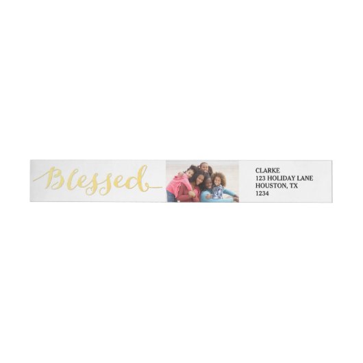 Blessed Gold Script | Vakantielabels (Individueel)