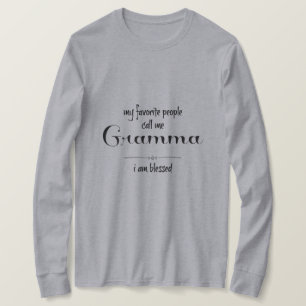 Blessed Gramma (zwarte tekst) T-shirt