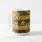 Blessed & Grateful Mug - Inspirational (Devant gauche)