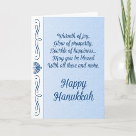 Blessed Hanukkah Feestdagen Kaart