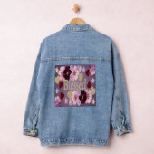 Blessed Hearts Bloemen Blauw Denim Jas Denim Jacket (Hangar)