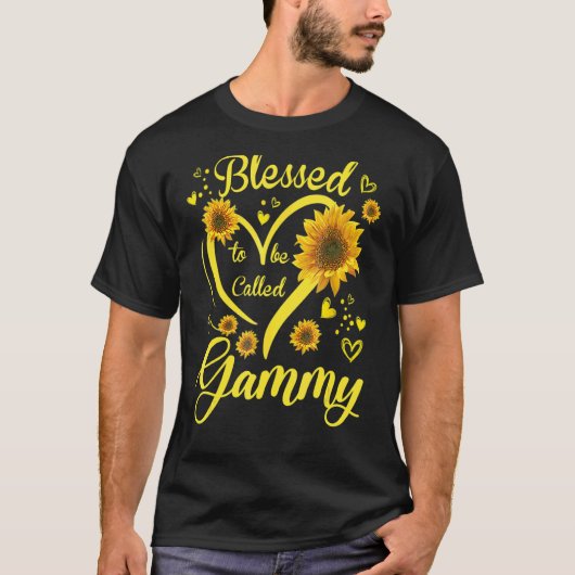 Blessed heet Gammy Sunflower Moederdag T-shirt (Voorkant)