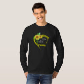 Blessed heet Granny Sunflower Granny Mothe T-shirt (Voorkant volledig)