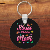 Blessed heet mam Cute Moederdag Funny Gi Sleutelhanger (Voorkant)