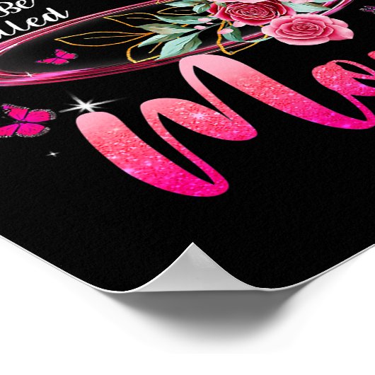 Blessed heet mam Cute Moederdag Poster (Hoek)