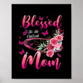 Blessed heet mam Cute Moederdag Poster (Voorkant)