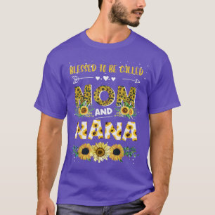 Blessed heet mam en nana Cute Sunflower T-shirt